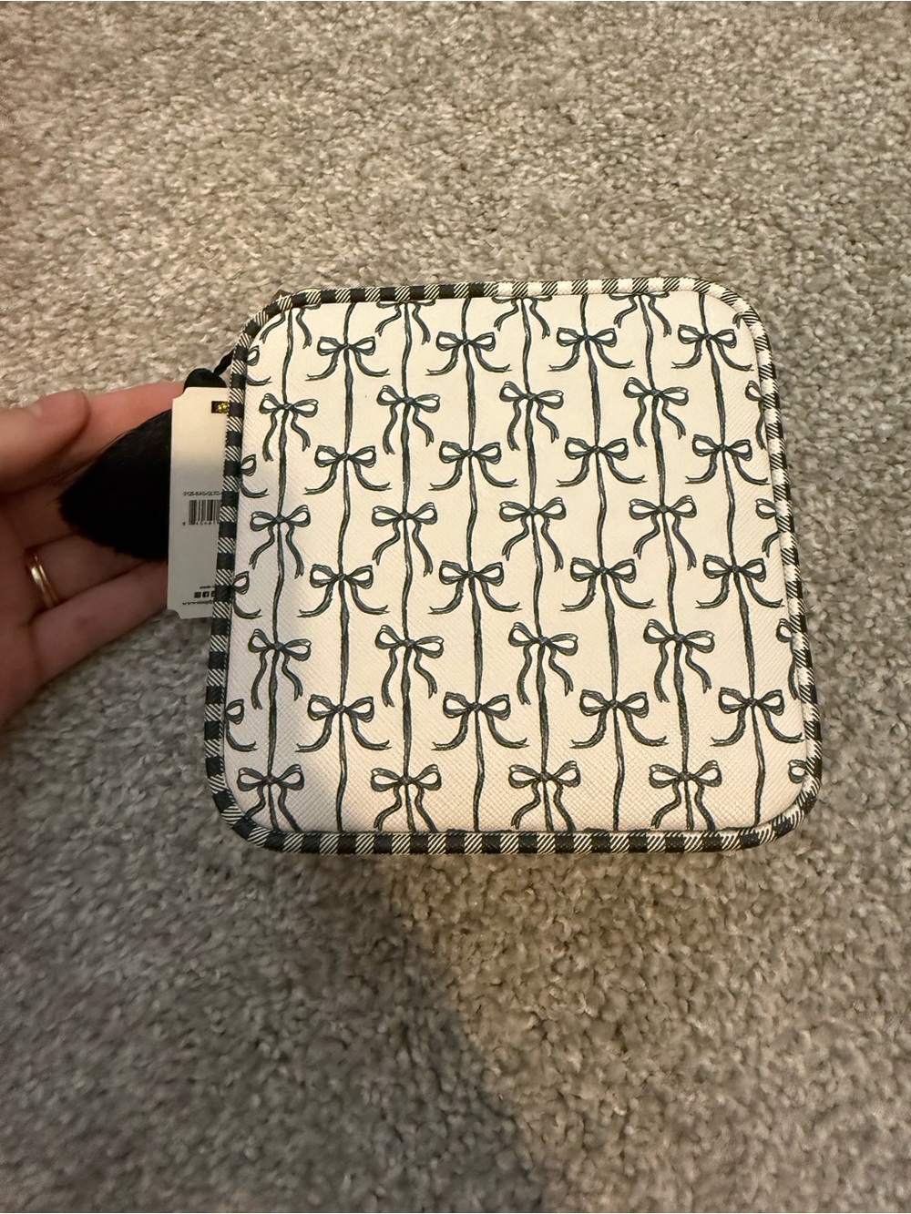 Simply Southern Black Bow Compact Jewelry Case